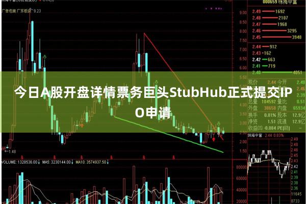 今日A股开盘详情票务巨头StubHub正式提交IPO申请